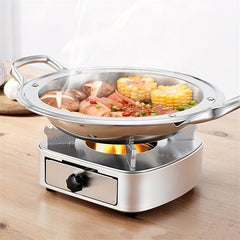 Mini Portable Alcohol Stove Drawer Type - Outdoor Camping Cookware