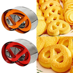 1pc Stainless Steel Cookie Plunger Cutter