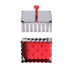 1pc Stainless Steel Cookie Plunger Cutter