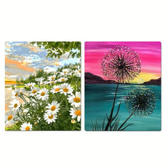 Natural Landscape Refrigerator Magnet 3D Magnetic Stickers for Kitchen Decor