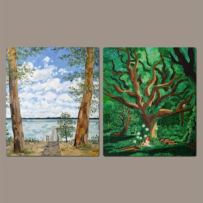 Natural Landscape Refrigerator Magnet 3D Magnetic Stickers for Kitchen Decor