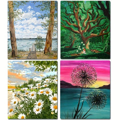 Natural Landscape Refrigerator Magnet 3D Magnetic Stickers for Kitchen Decor