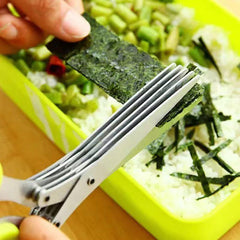 Stainless Steel Green Onion Scissors Seaweed Food Kitchen Scissors