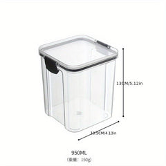 Transparent Nut Jar with Lid Sealed Snack Jar for Dried Fruit Nuts