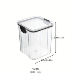 Transparent Nut Jar with Lid Sealed Snack Jar for Dried Fruit Nuts