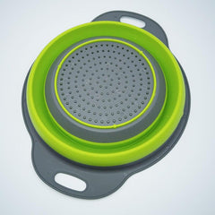 Foldable Silicone Colander for Kitchen Sink Washing - Fruits & Vegetables