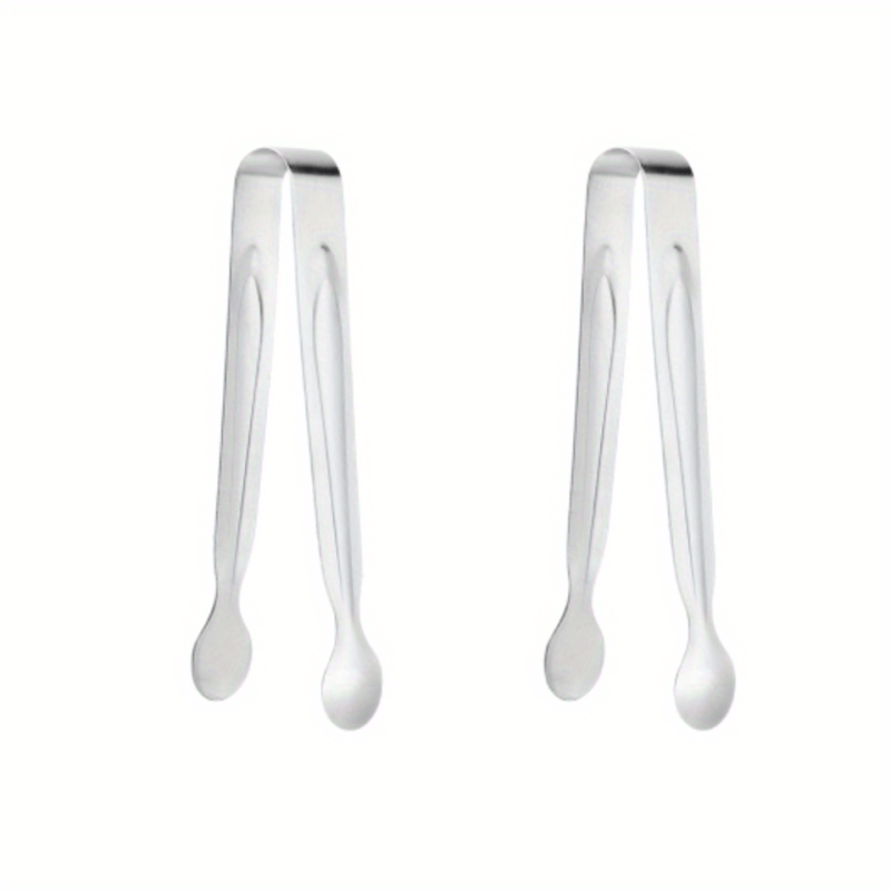 Stainless Steel Ice Cube Coffee Sugar Clip Bar Restaurant Outdoor Food Clip