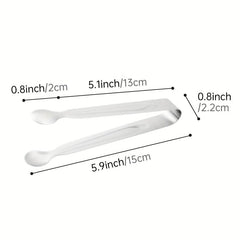 Stainless Steel Ice Cube Coffee Sugar Clip Bar Restaurant Outdoor Food Clip