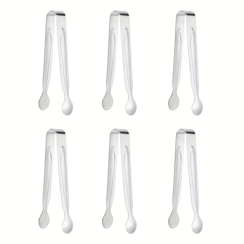 Stainless Steel Ice Cube Coffee Sugar Clip Bar Restaurant Outdoor Food Clip