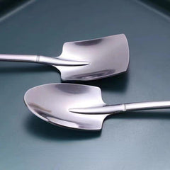4pcs Stainless Steel Shovel Dessert Fruit Yogurt Spoon