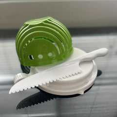 Salad Chopper Double Layer Rotatable Bowl - Vegetable Choppers And Dicers