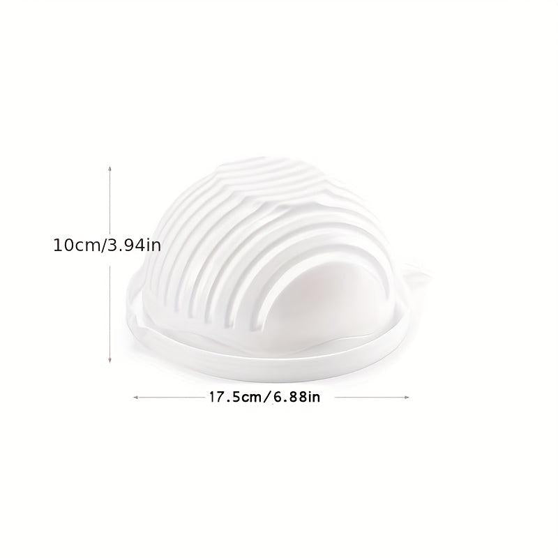 Salad Chopper Double Layer Rotatable Bowl - Vegetable Choppers And Dicers