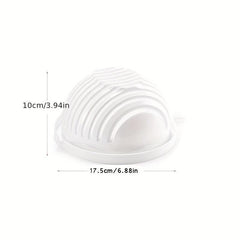 Salad Chopper Double Layer Rotatable Bowl - Vegetable Choppers And Dicers