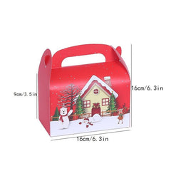 5pcs Christmas Cake Boxes Holiday Gift Boxes Cake Dessert Small Gift Packaging B