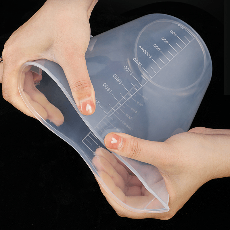 1pc Graduated Beaker 300ml 500ml 1000ml Plastic Meaking Cup Kitchen Lab