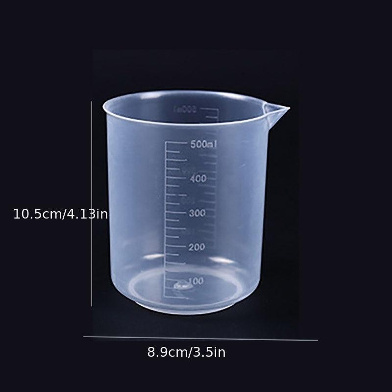 1pc Graduated Beaker 300ml 500ml 1000ml Plastic Meaking Cup Kitchen Lab