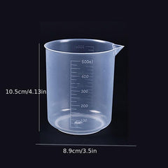 1pc Graduated Beaker 300ml 500ml 1000ml Plastic Meaking Cup Kitchen Lab
