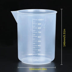 1pc Graduated Beaker 300ml 500ml 1000ml Plastic Meaking Cup Kitchen Lab