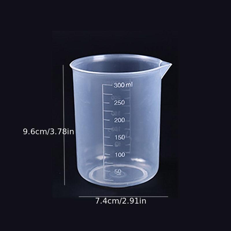 1pc Graduated Beaker 300ml 500ml 1000ml Plastic Meaking Cup Kitchen Lab