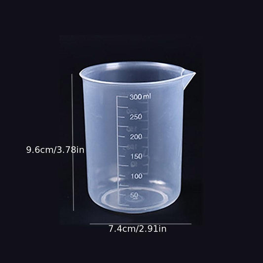 1pc Graduated Beaker 300ml 500ml 1000ml Plastic Meaking Cup Kitchen Lab