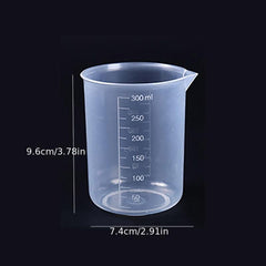1pc Graduated Beaker 300ml 500ml 1000ml Plastic Meaking Cup Kitchen Lab