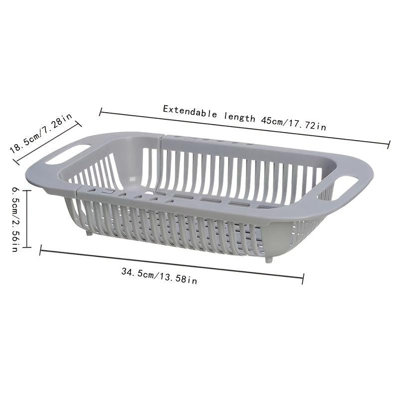Adjustable Over the Sink Colander for Fruits and Veggies