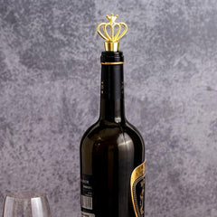 Golden Crown Wine Cap for Holiday Celebrations