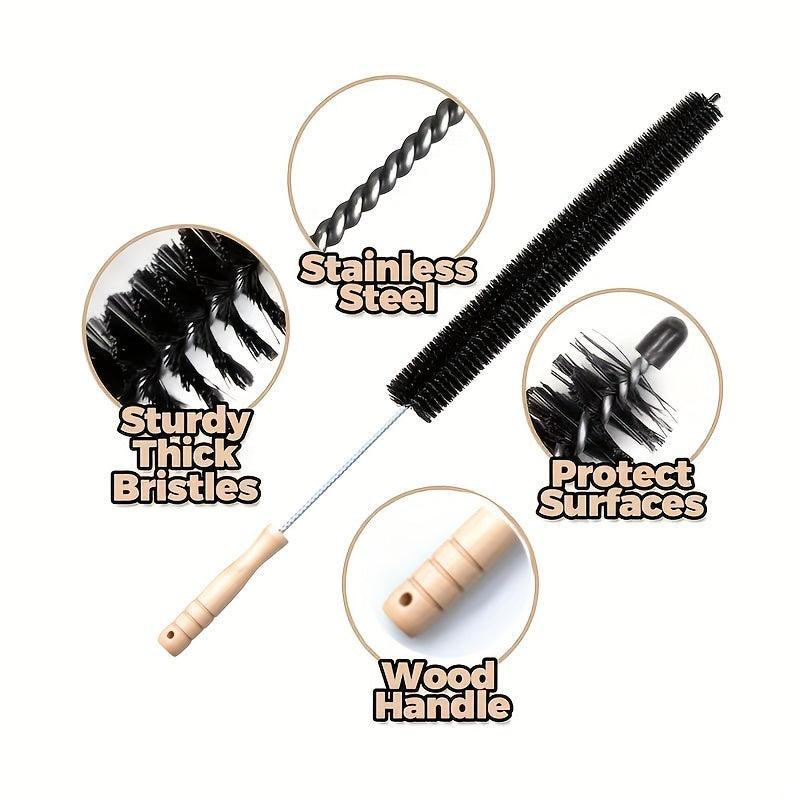 Wooden Handle Drain Cleaner Dryer Vent Cleaner Kit