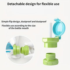 Bottle Mouth Conversion Cover With Storage - Universal Portable Bottle Cap