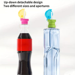 Bottle Mouth Conversion Cover With Storage - Universal Portable Bottle Cap