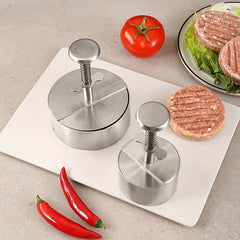 Stainless Steel Burger Press Non-stick Hamburger Meat Maker