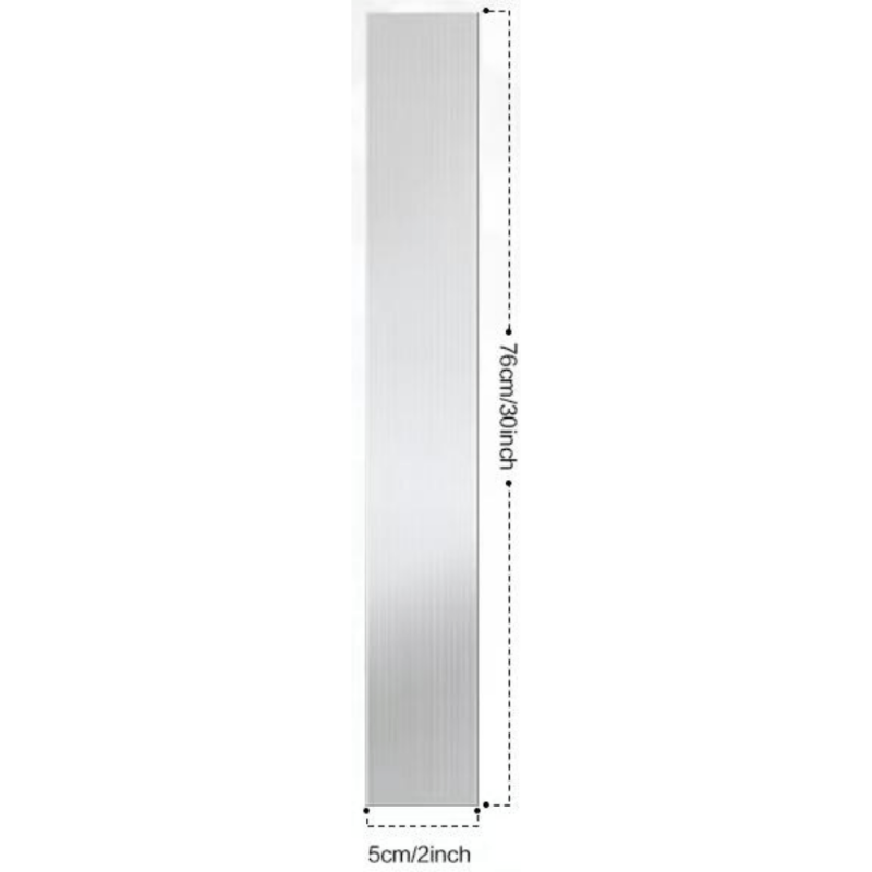 2pcs 30'' 201 Brushed Stainless Steel Trim Metal Finishing Sheet Metal Gap Strip