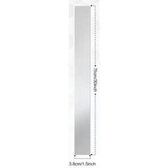 2pcs 30'' 201 Brushed Stainless Steel Trim Metal Finishing Sheet Metal Gap Strip
