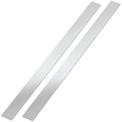 2pcs 30'' 201 Brushed Stainless Steel Trim Metal Finishing Sheet Metal Gap Strip