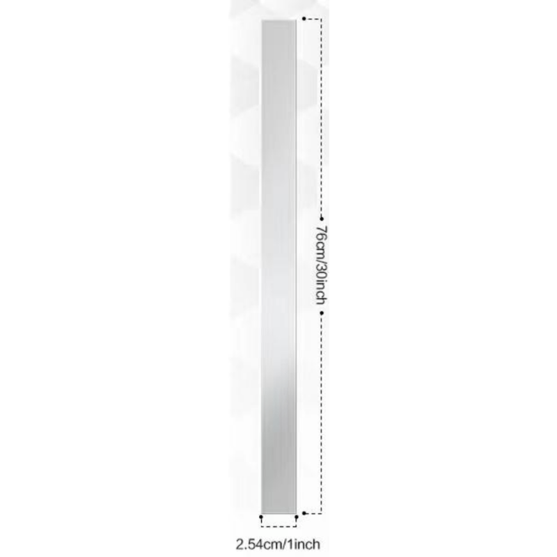 2pcs 30'' 201 Brushed Stainless Steel Trim Metal Finishing Sheet Metal Gap Strip