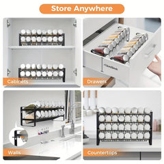 Spice Rack Organizer for Cabinet Storage
