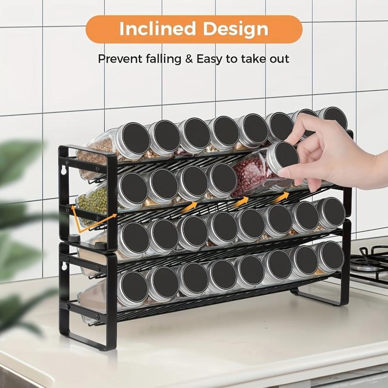 Spice Rack Organizer for Cabinet Storage