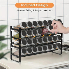 Spice Rack Organizer for Cabinet Storage