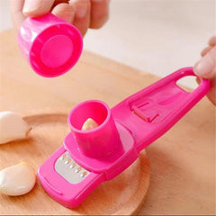 1pc Garlic Grinder Creative Garlic Press Kitchen Vegetable Ginger Masher