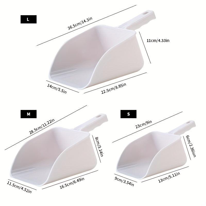 1pc Plastic Food Shovel Spoon for Ice Cubes Popcorn Candy Flour Dog Cat Food