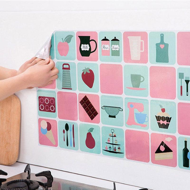 Waterproof Stove Decoration Wall Sticker for Kitchen Household