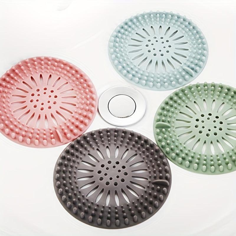 1pc Silicone Drain Strainer Hair Catcher Kitchen Sink Strainer