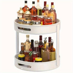 1pc Turntable Organizer Spice Spinner Rotating Seasoning Rack Holder