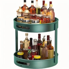 1pc Turntable Organizer Spice Spinner Rotating Seasoning Rack Holder