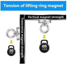 6pcs Neodymium Magnetic Hooks with Holes for Workplace and Home