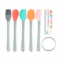 5pcs Silicone Baking Spatulas Cream Spreader Brush Set Kitchen Suppl