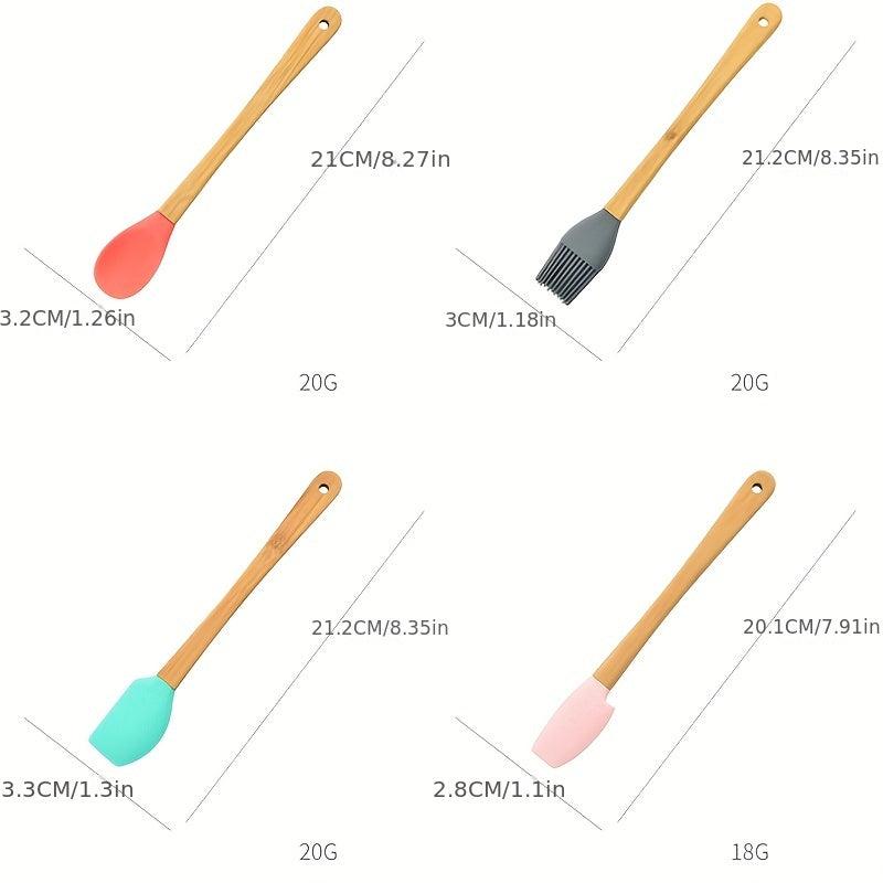 5pcs Silicone Baking Spatulas Cream Spreader Brush Set Kitchen Suppl