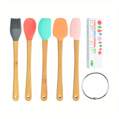 5pcs Silicone Baking Spatulas Cream Spreader Brush Set Kitchen Suppl