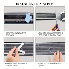 Shower Drain Hair Catcher Self Adhesive Bathroom Filter