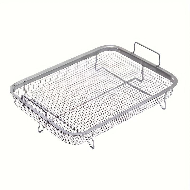 Stainless Steel Fryer Basket Grill Vegetable Cooking Tray BBQ Grill